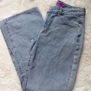 Edikted Light Blue Bow Pocket Jeans